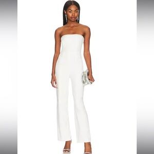 superdown Keke Strapless Jumpsuit in Ivory